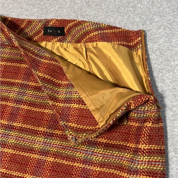Talbots Womens Wool Plaid Skirt Size 6 Preppy Academia Career Office Tweed - Picture 8 of 11